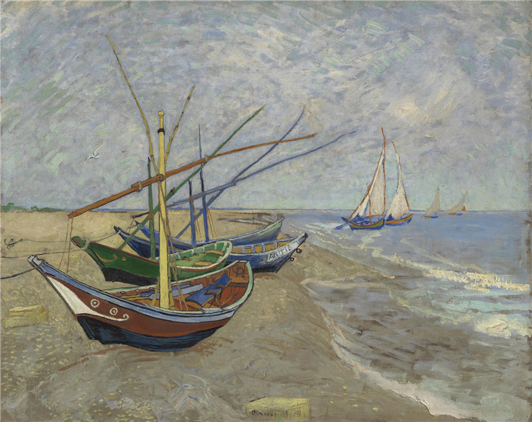 Fishing Boats On The Beach At Saintes-Maries